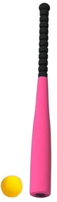 YueShengYCHUANG Set de Béisbol con Pelota, Accesorios Ligeros, Entrenamiento para Actividades en Interiores, Jardín Y Exteriores, Regalo Ideal para Entrenar, Rosa