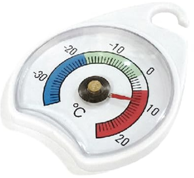 Monitor per la conservazione del freddo - ABS 6,5 x 5,4 cm termometro da cucina, termometro, supporto retrattile | dispositivo da appendere, strumento per il risparmio energetico, termometro per