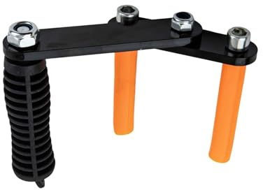 Tidevib Abrazadera de placa de elevación para piedra, vidrio y paneles de yeso, abrazadera de transporte de acero resistente con mango antideslizante y cubierta de goma, 120 mm, color negro