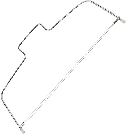 Outil de tranchage de gâteau – Coupe-gâteau à double fil, scie alimentaire en métal durable, outil de décoration de pâtisserie professionnel | Desserts en couches lisses de grillé de gâteaux