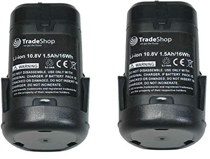 2X Hochleistungs Li-Ion Akku Akku 10,8V / 1500mAh für Dremel 8200 Multimax, 8220, 8300 Multimax ersetzt Dremel 875, B812-01, B812-02