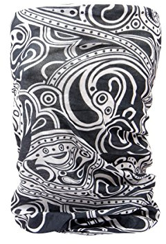 Alsino Multifunktionstuch, Variante wählen:MF-284 Muster schwarz weiß