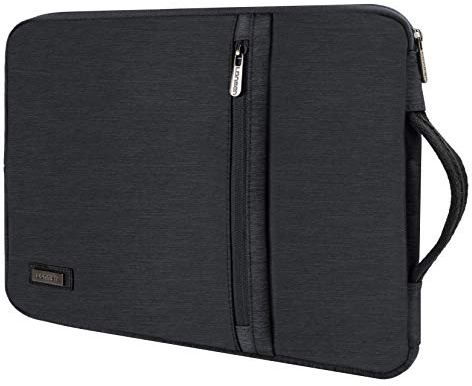 LONMEN Wasserdicht 9.7-10.5 Zoll Laptop Sleeve Hülle Tasche Laptophülle mit Griff für 9.7 10.5 11 iPad Pro Air / 10.2 iPad /10 Microsoft Surface Go / 10.5 Samsung Galaxy Tab A S4, Dunkelgrau