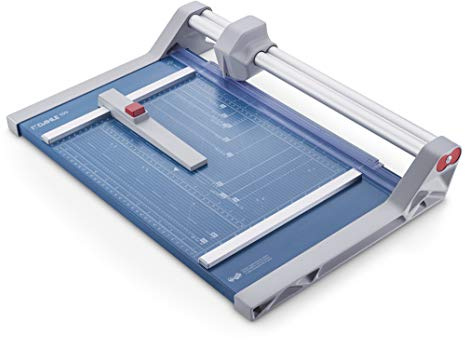 Dahle 550 Papierschneider (bis DIN A4, 20 Blatt Schneidleistung, 2 mm Schnitthöhe) blau