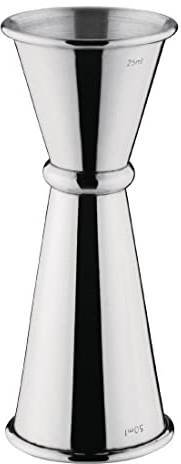 Olympia Stainless Steel Barware Banded Jigger Measure Clubs Wine Drinks 25 /50Ml
