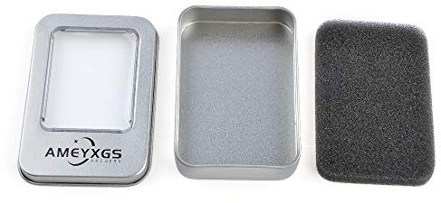 SHARROW Bogenschießen Pfeilspitzen Case, Schwamm Gepolsterte Aufbewahrungsbox aus Eisen, Broadhead Box Für Jagdspitze Werkzeuge Taschenlampen (Mit Schwammkissen, 1 Stück)