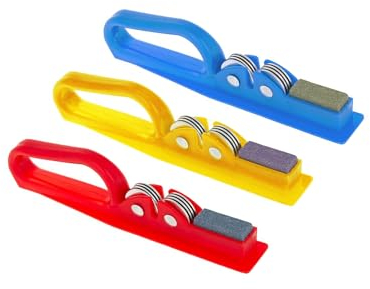 Knife Sharpener Assorted Colors Non-Slip Grip Handle Cooking Knife Sharpener Tool for Sharping Kitchen Knifes Meat Knifes and Fruit Knifes 20cm