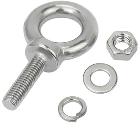 Boulons à œil en acier inoxydable, crochets, anneau de boulon à œil, 1 pièce d'écrous à œil d'épaule, boulon à œil M14 ~ M30, écrous à œil de levage, boulon à œil de levage étendu en acier inoxydable