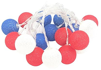 Uonlytech 1 Stück Schnur Laternenpfahl Tag Flagge Tiki Baum led-light outdoor beleuchtung gartenbeleuchtung raumdeko Gartenlampe Requisite rundes Kugellicht Schmiedeeisen Colorful