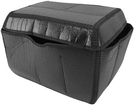 Motorcycle Top Box Liner High-Grade PU Leather 45L Tail Case Inner Padding for Universal Motorcycle Aluminum Alloy Top Case Trunk Storage (Black)