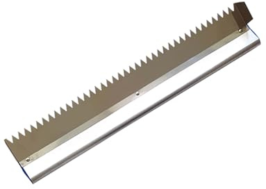 Paleta de azulejos de acero inoxidable de 61 cm, muesca cuadrada y diseño de dientes redondos para instalación de suelos, paleta grande resistente para uso profesional y de bricolaje