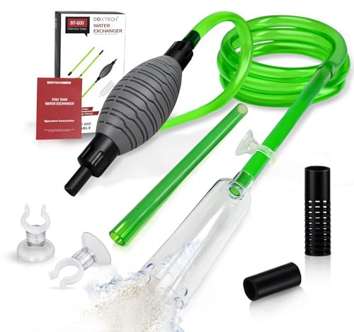 boxtech Fish Tank Water Change, Vacuum Siphon Water Changer Pump Sand Cleaner for Aquarium Water Filter