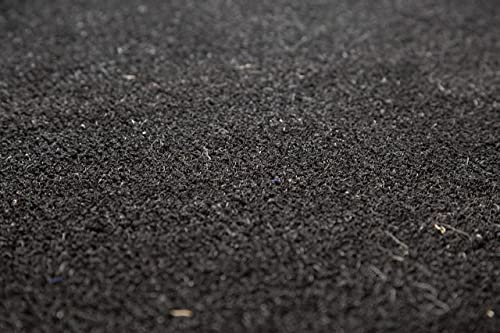 Heavy Duty Black Coir Entrance Matting - Indoor/Outdoor - 1m or 2m Width - Cut To Size - Heavy Duty Tough Fibres - Hallway, Foyer, Lobby,Reception, Door Mat, Roll (2 metre, 3 metre)