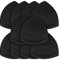 SKENGWEL 5 Pairs Women's Triangle Bra Pads Inserts Removable Push Up Sports Bra Cups Replacements for Bikini Top Swimsuit (Triangle 5 Pairs Black B/C)