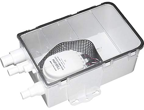 Bediffer Duschpumpe Boote, Sumpfpumpe 750 GPH Duschwanne Eingebautes R¨¹ckschlagventil Dichtungsdichtung Duschwannenpumpe Einfache Reinigung Marine