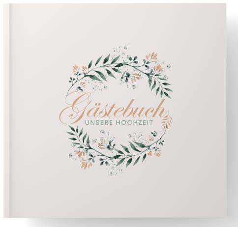 Bridela - Hochzeit Gästebuch - Gästebuch Hochzeit - Langlebiges Hardcover des Hochzeitsgästebuch - Erinnerungen für die Ewigkeit mit Stabiler Fadenbindung im Hochzeitsbuch
