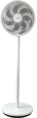 Igenix IGFP012W 12” Pedestal & Desk Fan – 7 Blade Design for Stronger Breeze, 3 Speed Settings, Adjustable Height, Converts from Desk to Floor Fan, Quiet Cooling for Home & Office, White
