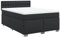 vidaXL Boxspringbett, Polsterbett Bett mit Matratze, Bettgestell mit Kopfteil Lattenrost, Doppelbett für Schlafzimmer, Schwarz 160x200cm Kunstleder