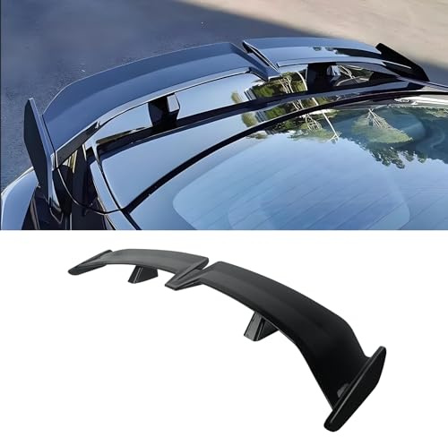 Femibon Universal Rear Spoiler 54 Inch Seagull PRO Style Matte Black Rear Trunk Spoiler Wing Lightweight Compatible with 3-Compartment Sedan with a Flat Trunk（Glossy Black）