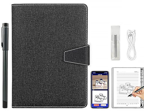 Digital Notebook Drawing Tablet with Smart Pen,Writing Board Set,Real-Time Synchronization,Compatible with Mobile Phone Tablet (Android Ios)Electronic Writing Pad for Take Notes,Design and Meeting,Bla