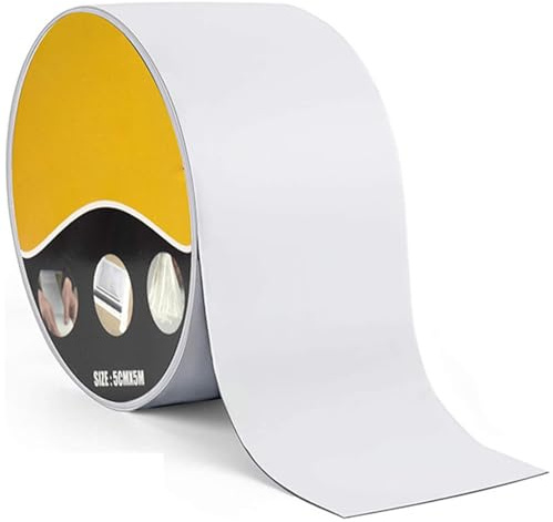 Nastro sigillante in gomma butilica, autoadesivo, impermeabile, bianco, 5 cm x 10 m, per roulotte e tetto
