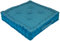 Alphadeco Dickes Bodenkissen Lara 10cm hoch - Stuhlkissen Matratzenkissen Sitzkissen - 45x45x10cm - 100% Baumwolle (Petrol)