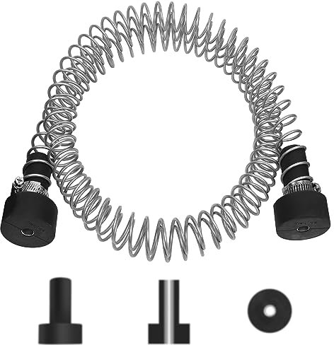 Trsmima Heavy Duty Stainless Steel Zipline Spring Brake Extra Long 6.5 FT, Zipline Stopper, Kids Backyard Zip Line Spring Braking System/Stop/Stopper for 3/16 1/4 5/16 3/8 inch Wire