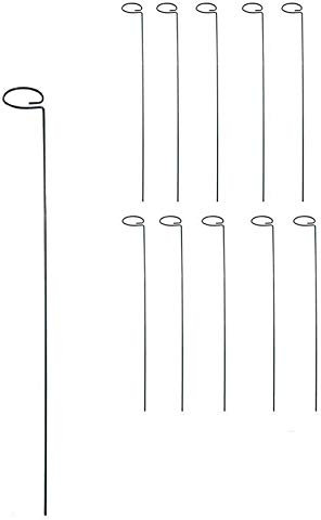 SUFUBAI Lot de 10 tuteurs en métal pour plantes hautes et légumes