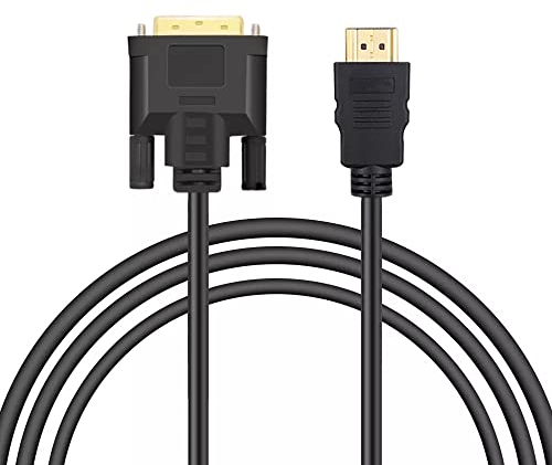 Eono HDMI auf DVI Adapter Kabel, 1m HDMI DVI Adapterkabel mit 1080P Highspeed Full HD 24+1 DVI auf HDMI Bidirektional Konverter Compatible with Roku, Xbox One, Laptop, Blue-Ray