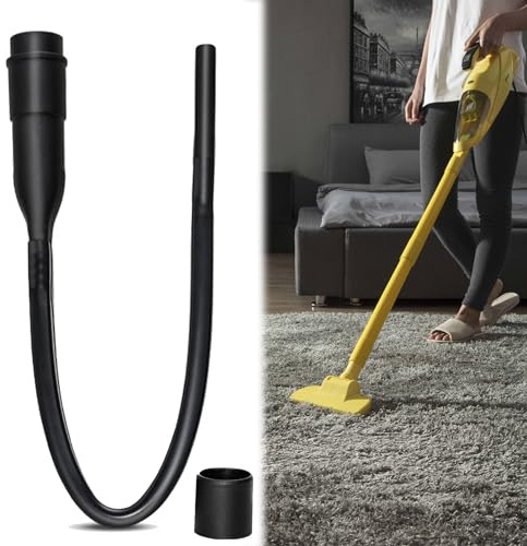 Flexibelt fogmunstycke dammsugare skrevmunstycke 62 cm förlängningsmunstycke tillbehör för alla dammsugare med 35/32 mm anslutning, skreva munstycke för rengöring under möbler, bilsäten