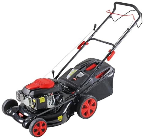 Valex TST5136 Tagliaerba a Scoppio a Trazione 4 in 1, 146cc 3.5 HP, Taglio Ø50cm, Cesto 60L, Mulching