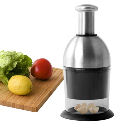 Cortador de Verduras, Cortador de Cebolla Y Ajo Picador Manual Cortador de Verduras Tipo Empuje Para Cocina Utilizado Para Cortar Frutas Verduras Ajo Y Jengibre