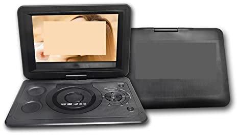 Bärbar DVD-spelare, DVD-spelare, Ny 10,1 tums HD bärbar roterande skärm Smart TV VCD SVCD DVD-spelare SD-kort USB-videospelare med uppladdningsbart batteri,for Home, Car