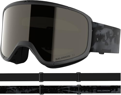 Salomon AKSIUM 2.0 Goggles, Unisex Anti-Fog Ski Goggles For Snowboarding and Mountain Adventures