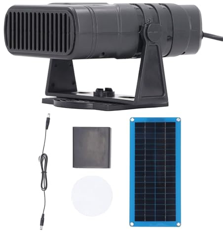 Kit riscaldatore per serra a pannello solare,Riscaldatore a pannello solare,Caricabatterie per per auto da 30 W con riscaldatore - Riscaldatore per auto portatile, kit di