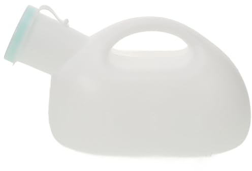 Garneck Orinal Portátil para Hombres 2000Ml Botella para Orinar Tapa Hermética Urinario Grande de Plástico para Viajes Camping y Suministros para Pacientes