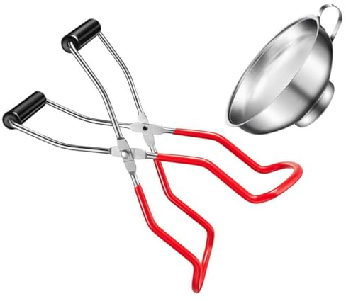 Ipetboom Pinzas Antideslizantes para Latas y Botellas Recogedor de Frascos Mango Ergonómico Utensilio de Cocina para Levantar Tarros Sellados y Elaboración de Mermeladas