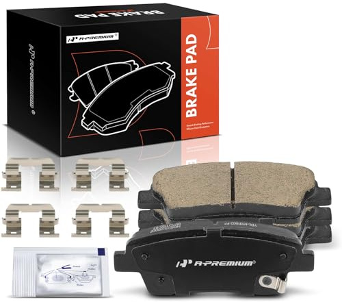 A-Premium Rear Ceramic Disc Brake Pads Set Compatible with Hyundai Genesis 2010-2016 & Kia K900 2017-2017, 4 Pcs