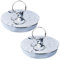 Tomedeks 2 Piezas Tapon Bañera, Tapón De Drenaje, Tapones Universales De Acero Inoxidable, Tapón Lavabo Baño, Estándar Tapones De Bañera, Tapones Lavabo para Lavabo Baño Desagüe(42-43Mm)