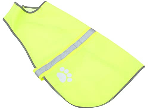 Toddmomy Reflektierende Hundeweste für Haustiere Fluoreszierende Weste Aus Oxford-Stoff Gelb L für Den Täglichen Gebrauch