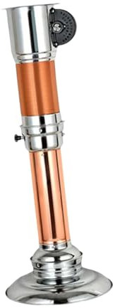 FLCPJGV Tubo di scarico per barbecue Tubo di scarico estensibile Tubo di scarico dritto per negozio di carne arrosto, Argento Rame