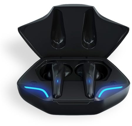 YIXANNX Auriculares intrauditivos Recargables con cancelación de Ruido compatibles con Bluetooth 5,0, Sonido Envolvente, música, Auriculares, micrófono, Negro
