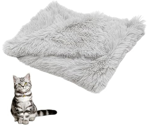 ZPSCXQ Cat Blanket for Indoor Cats, Small Fluffy Pet Blanket, Soft and Cozy Cat Blankets for Kittens, Puppy Blankets, 50 x 40 cm