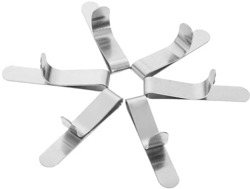 Homoyoyo Lot de 6 Pinces à Pâtisserie Extensibles en Acier Inoxydable, Clips de Fixation pour Anneaux de Cuisson de 6 à 10 Cm de Hauteur, Accessoires Solide pour Moules à Gâteaux,