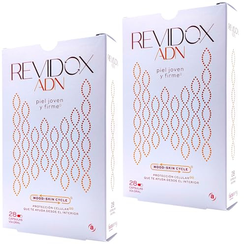 Actafarma Revidox ADN - Pack Ahorro 2 x 28 Cápsulas - Suplemento Antienvejecimiento con Resveratrol (Stilvid) y Extracto de Granada - Protección del ADN Celular y Escudo Antioxidante