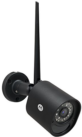 Motorola Focus 72 Outdoor | Cámara de vigilancia con Montaje en Pared | Zoom, función de visión Nocturna por Infrarrojos y un Detector de Movimiento, LAN, WiFi y Soporte de aplicación, Color Negro –