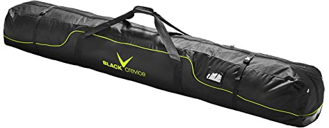 Black Crevice Sacca per sci nordico per 3 paia di sci di fondo, 210 cm, nero/giallo, Nero/Giallo, L, Borsa da sci
