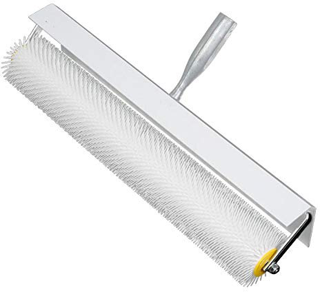 Rodillo de Púas, Rodillo de Piso Compuesto de Nivelación con Púas de 19 Pulgadas, Rodillo Autonivelante de Látex, Rodillo de Aireación con Púas, Fácil de Instalar