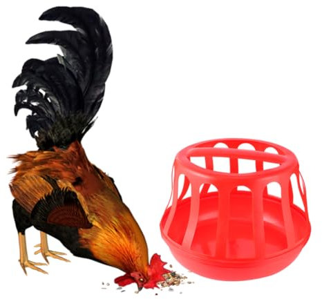 BESPORTBLE Vogelfütterer Kunststofftrog Futterfass Futtertrog Futterspender Für Hühner Hühnerfutter Geflügel Futtereimer Für Hühner Geflügeltränke