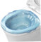 Baño Sitz para inodoro, baño portátil para hemorroides, bidé de gran capacidad anti-superflujo para hemorroides cuidados privados posparto (azul)